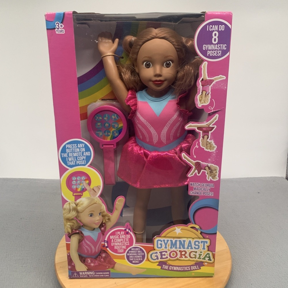 Dreamer Girls Gymnast Georgia 18" Interactive Doll & Remote Animatronic NIB NEW‎